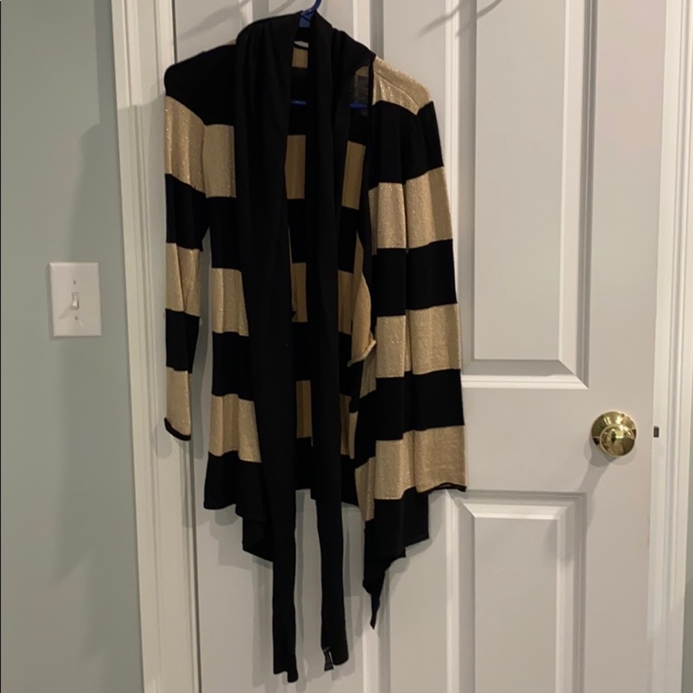 Black and gold sweater